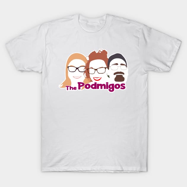 Pink Podmigo Design T-Shirt by The Sip List Podcast